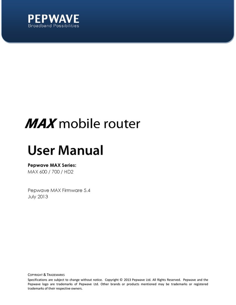 Pepwave MAX User manual Pepwave MAX User manual