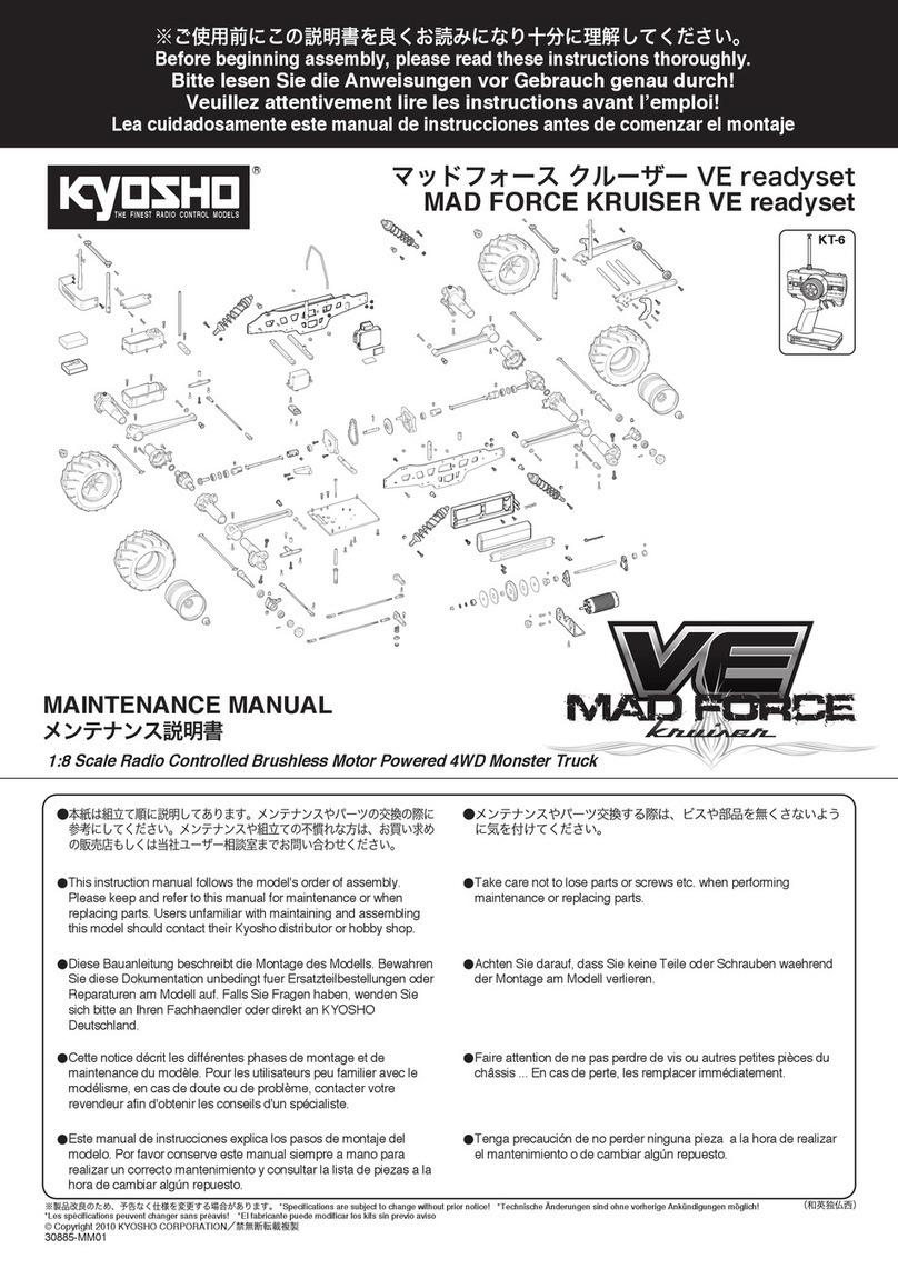 Kyosho mad force kruiser ve Maintenance manual