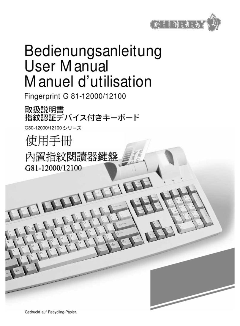 Cherry G81-12000 User manual Cherry G81-12000 User manual