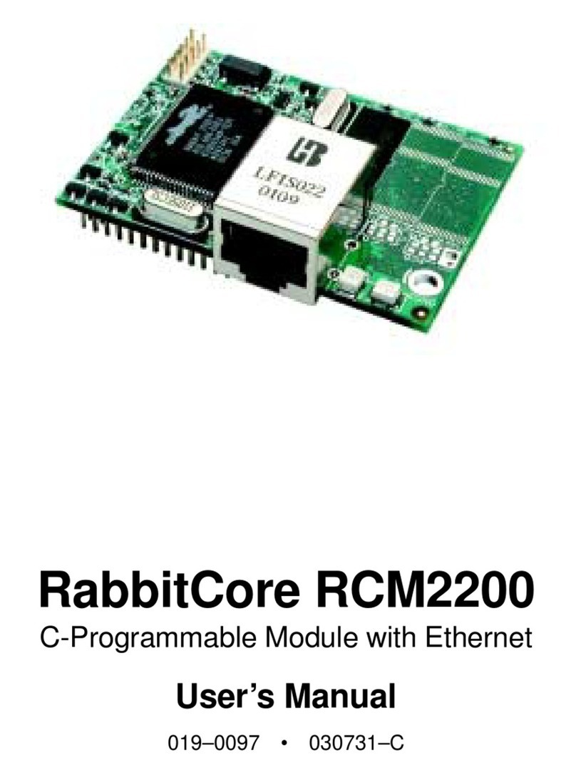 Rabbit RabbitCore RCM2200 user manual Rabbit RabbitCore RCM2200 user manual