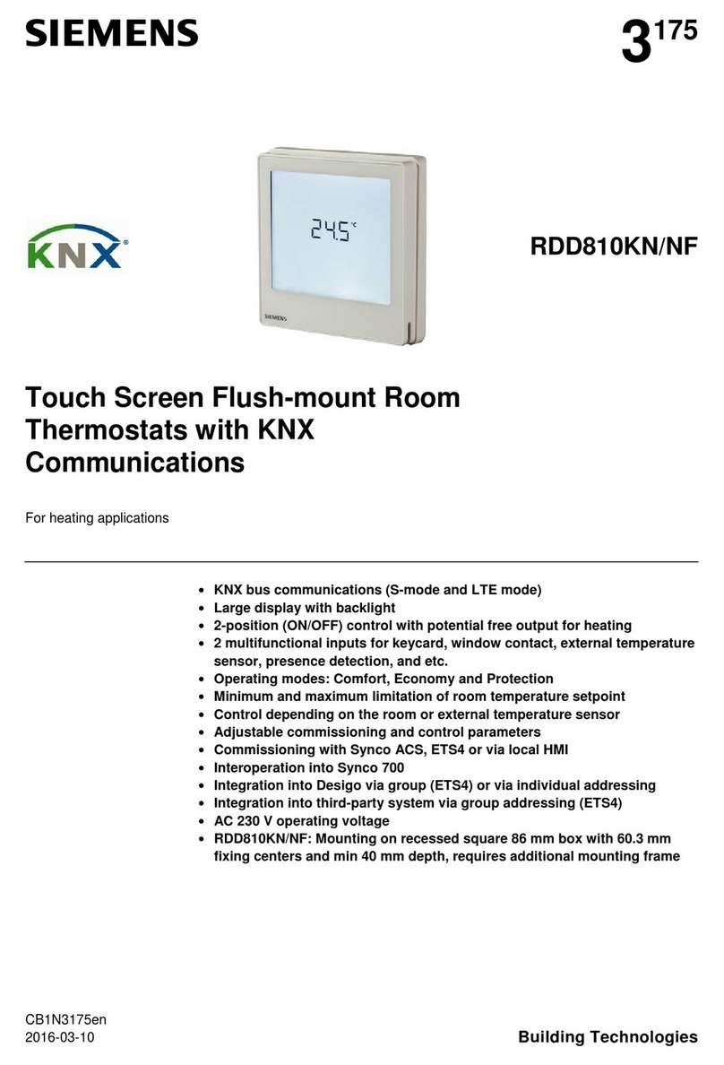 Siemens RDD810KN/NF User manual