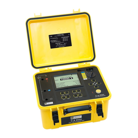 Chauvin Arnoux C.A 6550 User manual