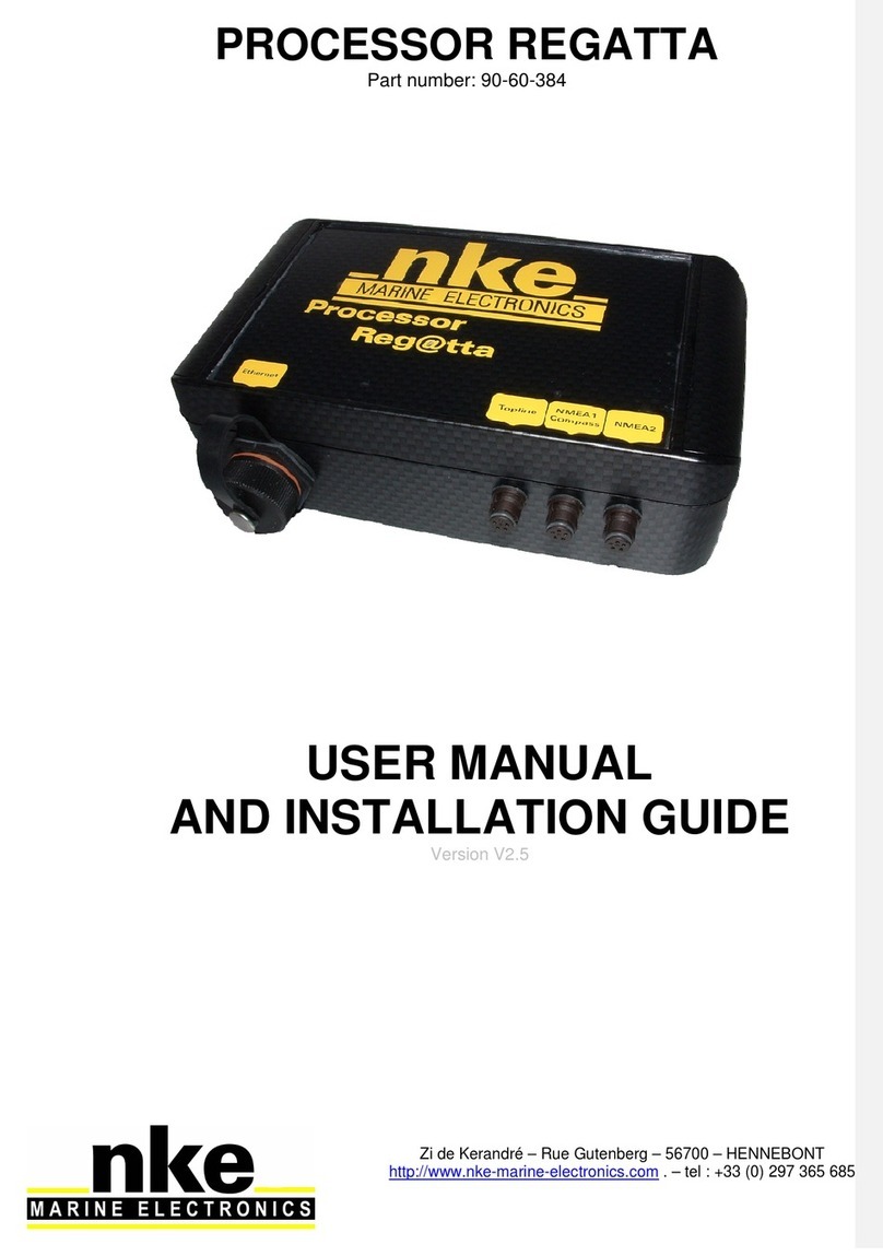 NKE PROCESSOR REGATTA User manual and installation guide