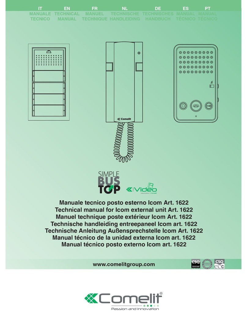 Comelit 1622 User manual