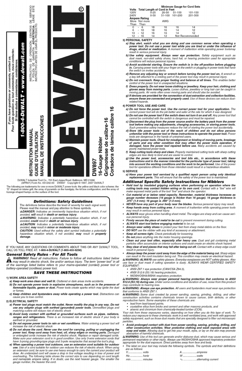 DeWalt DW897 instruction manual