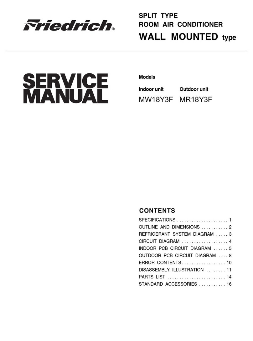 Friedrich MW18Y3F User manual