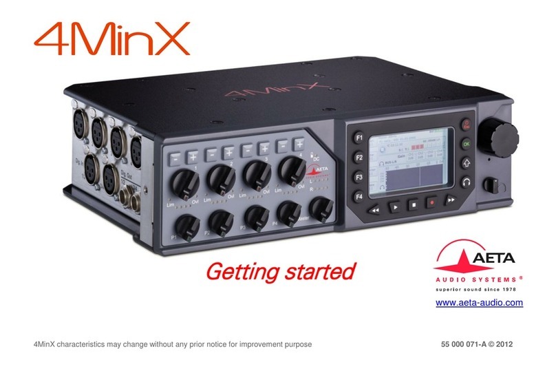 Aeta Audio Systems 4MinX Getting started guide Aeta Audio Systems 4MinX Getting started guide