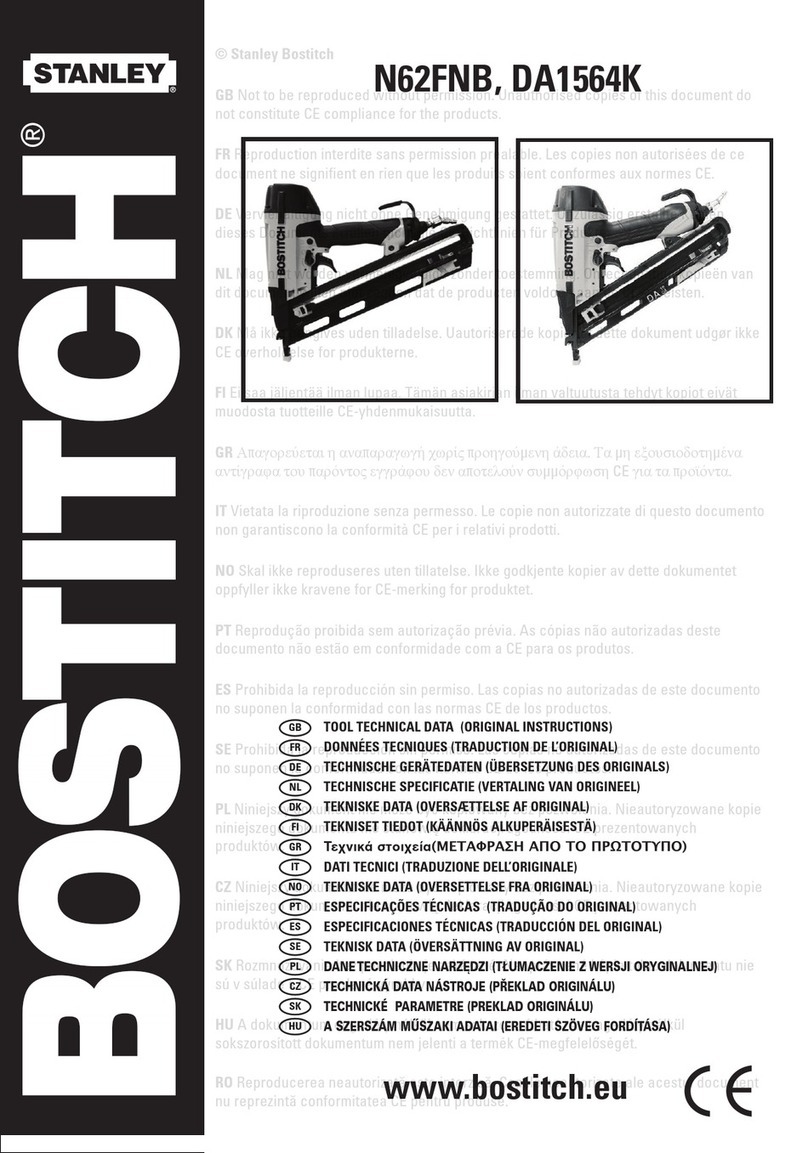 Bostitch N62FNB Original instructions