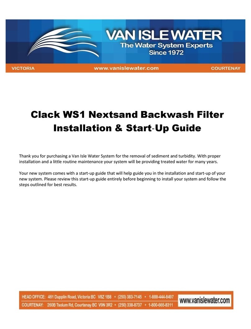 Van Isle Water Clack WS1 Installation & starting guide