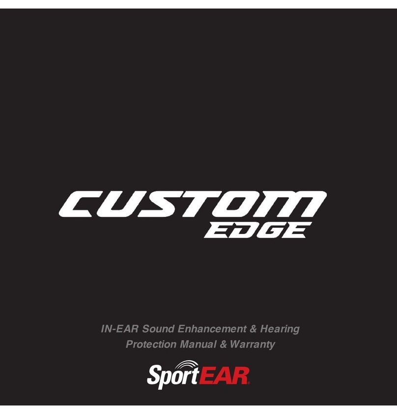 SportEar custom edge Manual & warranty