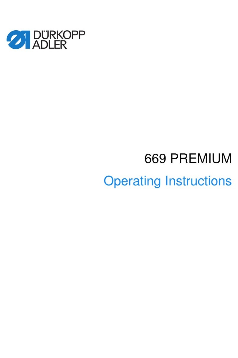 Duerkopp Adler 669 Premium User manual