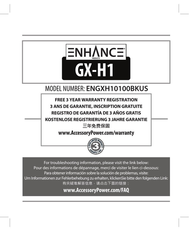 ENHANCE gx-h1 User manual
