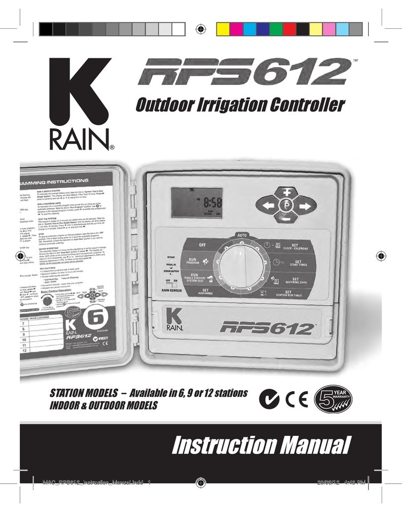 K-Rain rps612 User manual