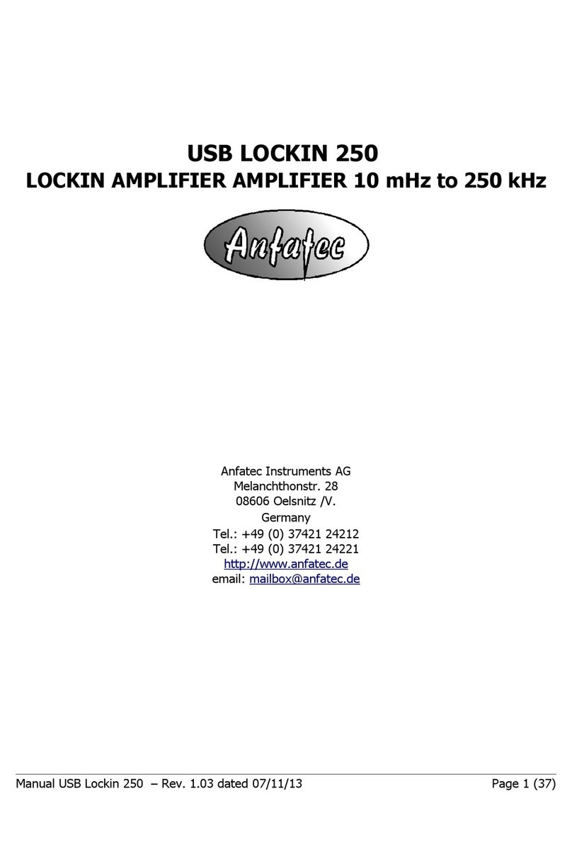 Anfatec USB LOCKIN 250 User manual
