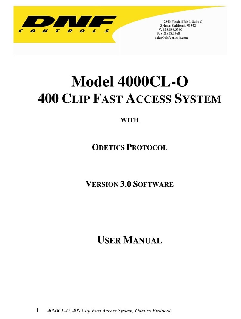 DNF Controls 4000CL-O user manual