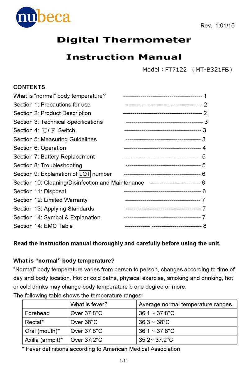 nubeca FT7122 instruction manual