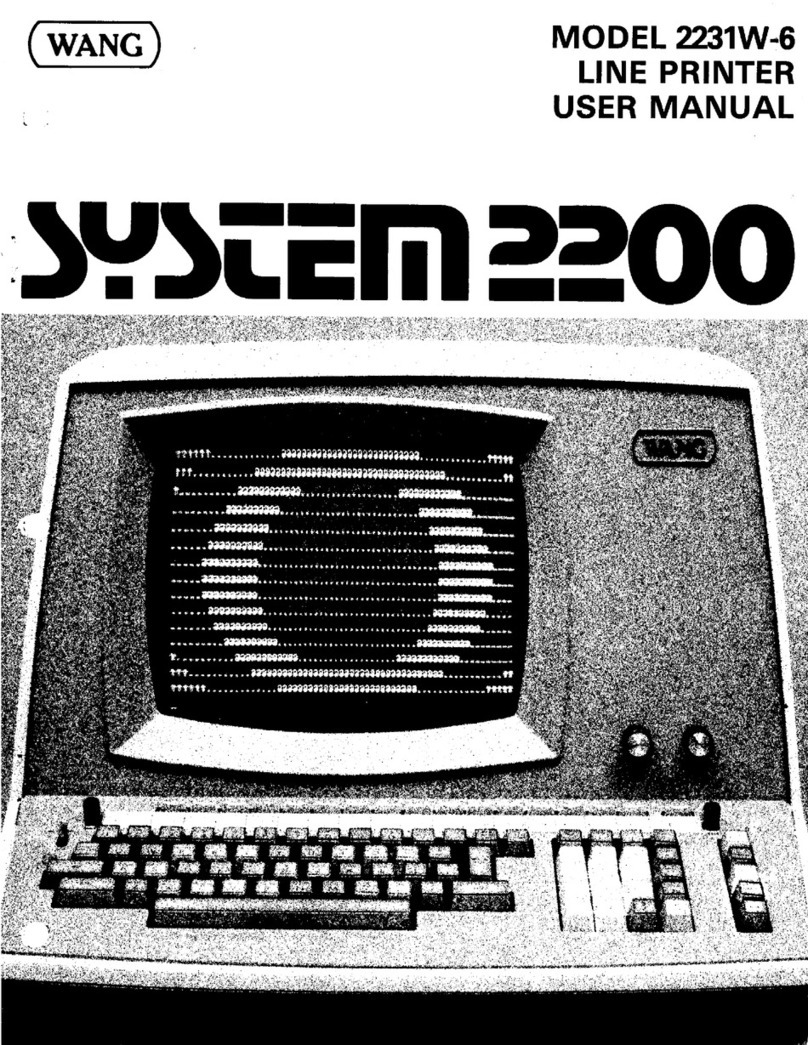 Wang 2231W-6 User manual