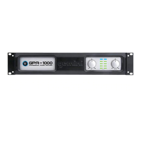 Gemini GPA-1000 User manual Gemini GPA-1000 User manual