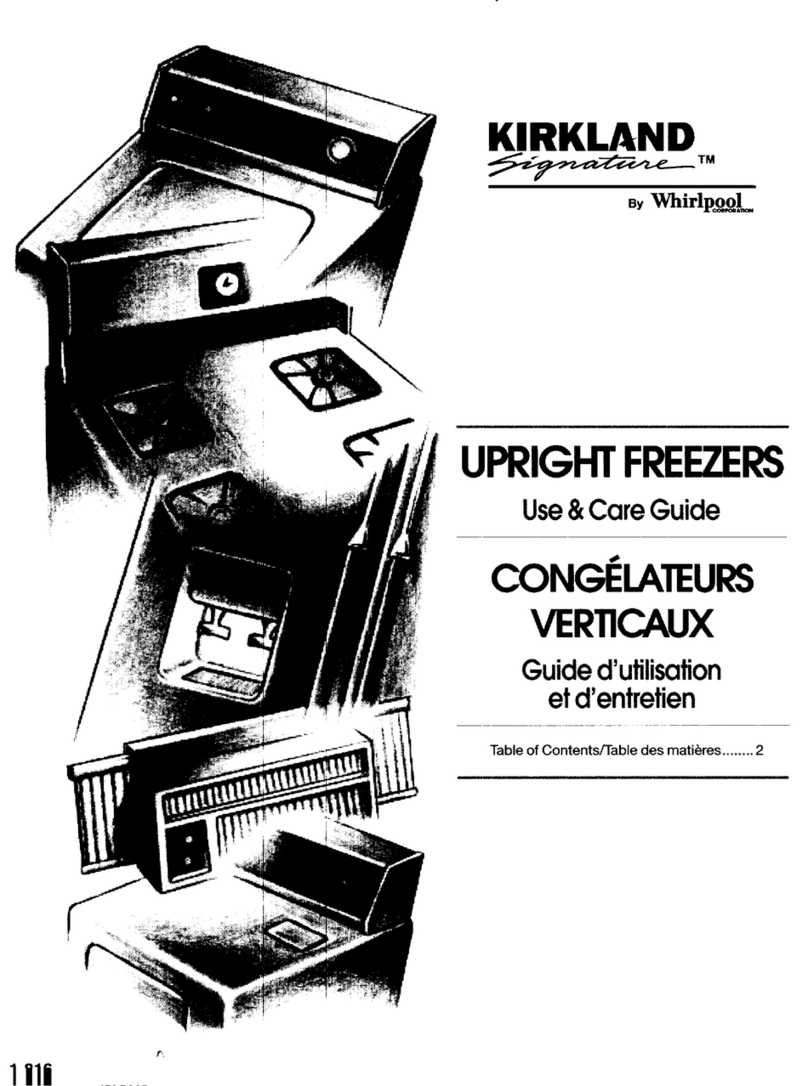 Kirkland Signature SVF12FRHW Use and care guide Kirkland Signature SVF12FRHW Use and care guide