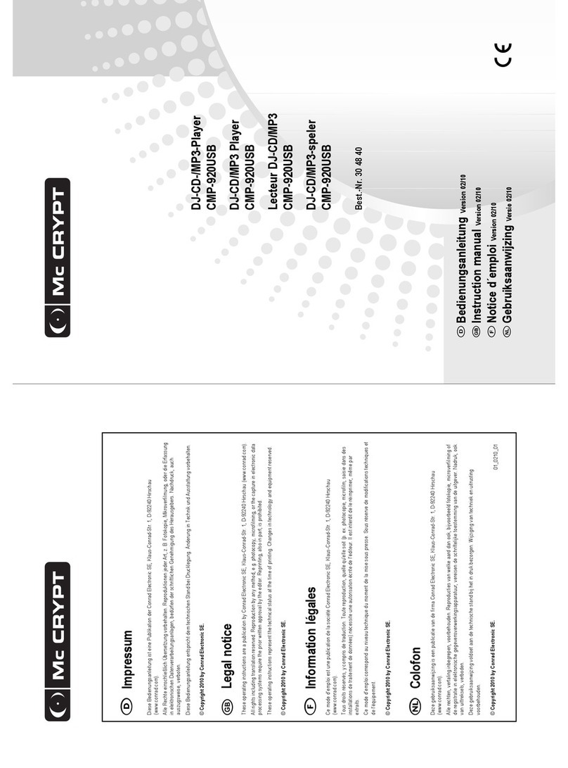 MC Crypt CMP-920USB User manual MC Crypt CMP-920USB User manual