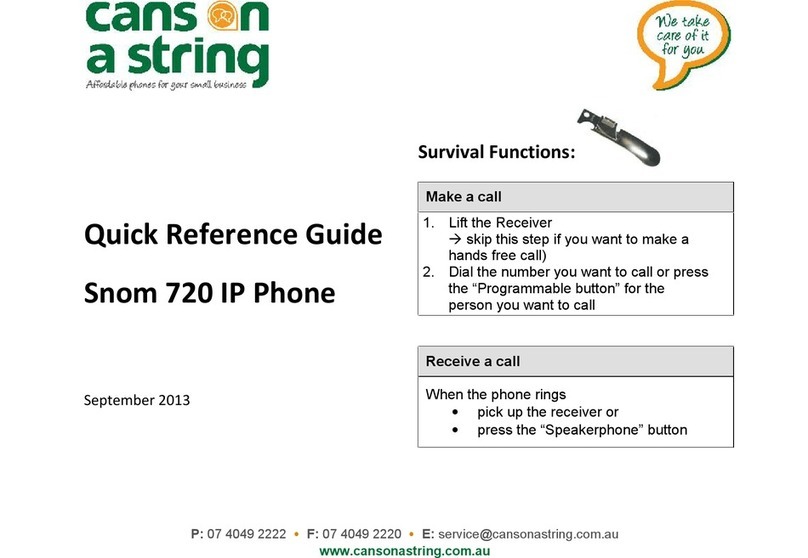 Snom 720 User manual