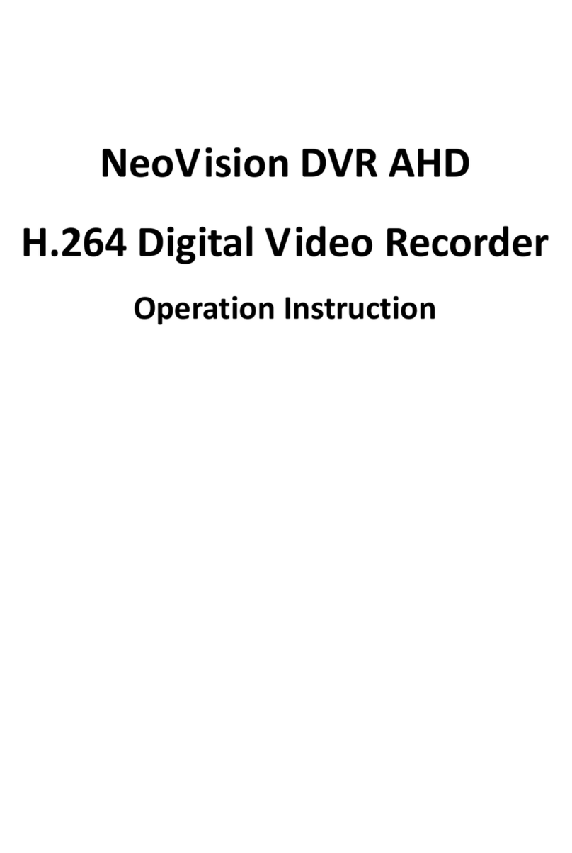 NeoVision DVR AHD operation instruction NeoVision DVR AHD operation instruction