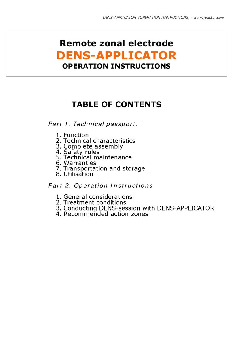 JPA DENS-APPLICATOR User manual
