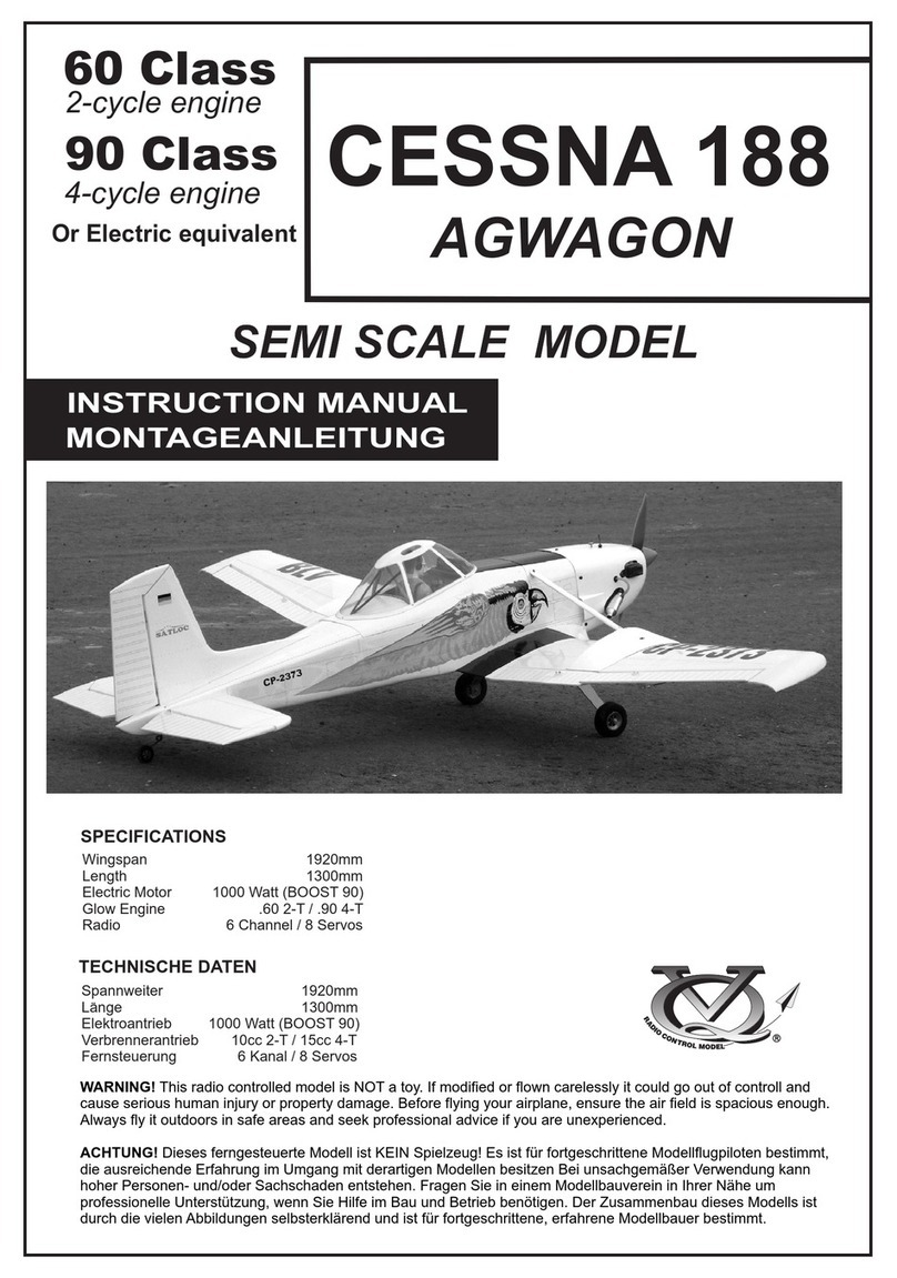 VQ Models CESSNA 188 AGWAGON instruction manual