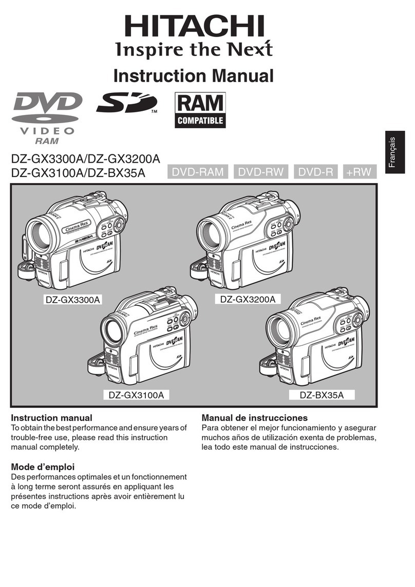 Hitachi DZ-GX3300A User manual