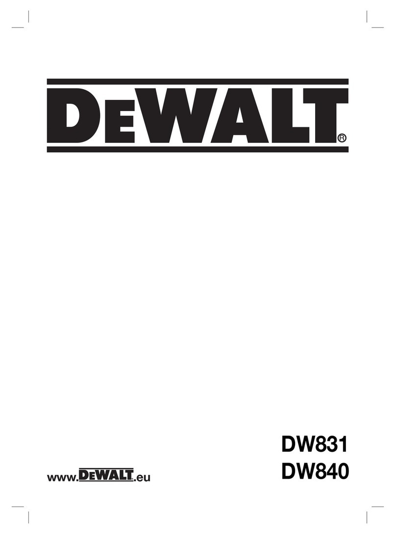 DeWalt DW831 User manual