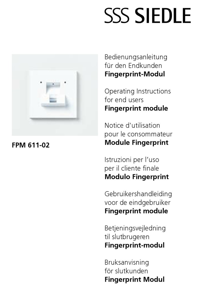 SSS Siedle FPM 611-02 User manual