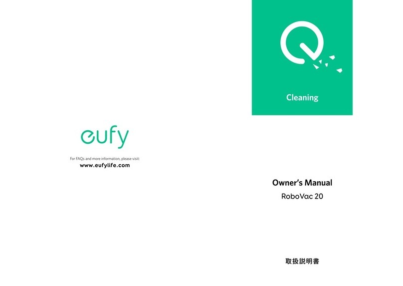EUFY ROBOVAC 20 owner's manual