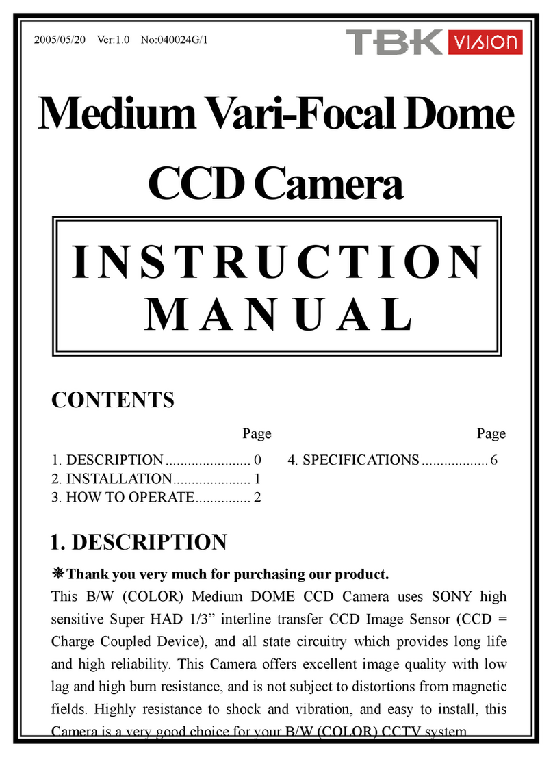 TBK vision TBK-M73HV User manual