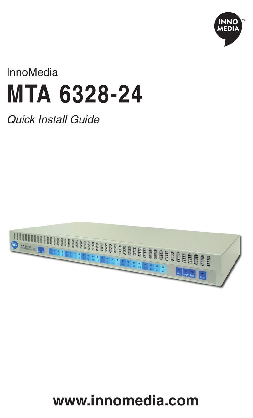 InnoMedia MTA 6328-24 Quick install guide