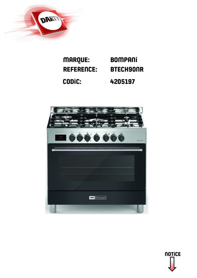 Bompani BTECH90NR operating instructions