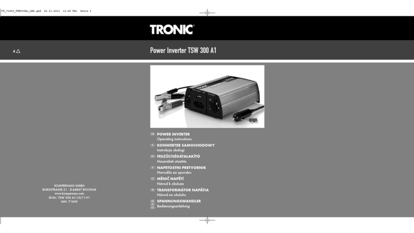 Tronic TSW 300 A1 operating instructions