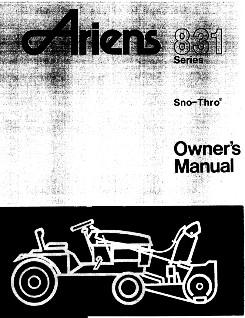Ariens 831 SERIES owner's manual