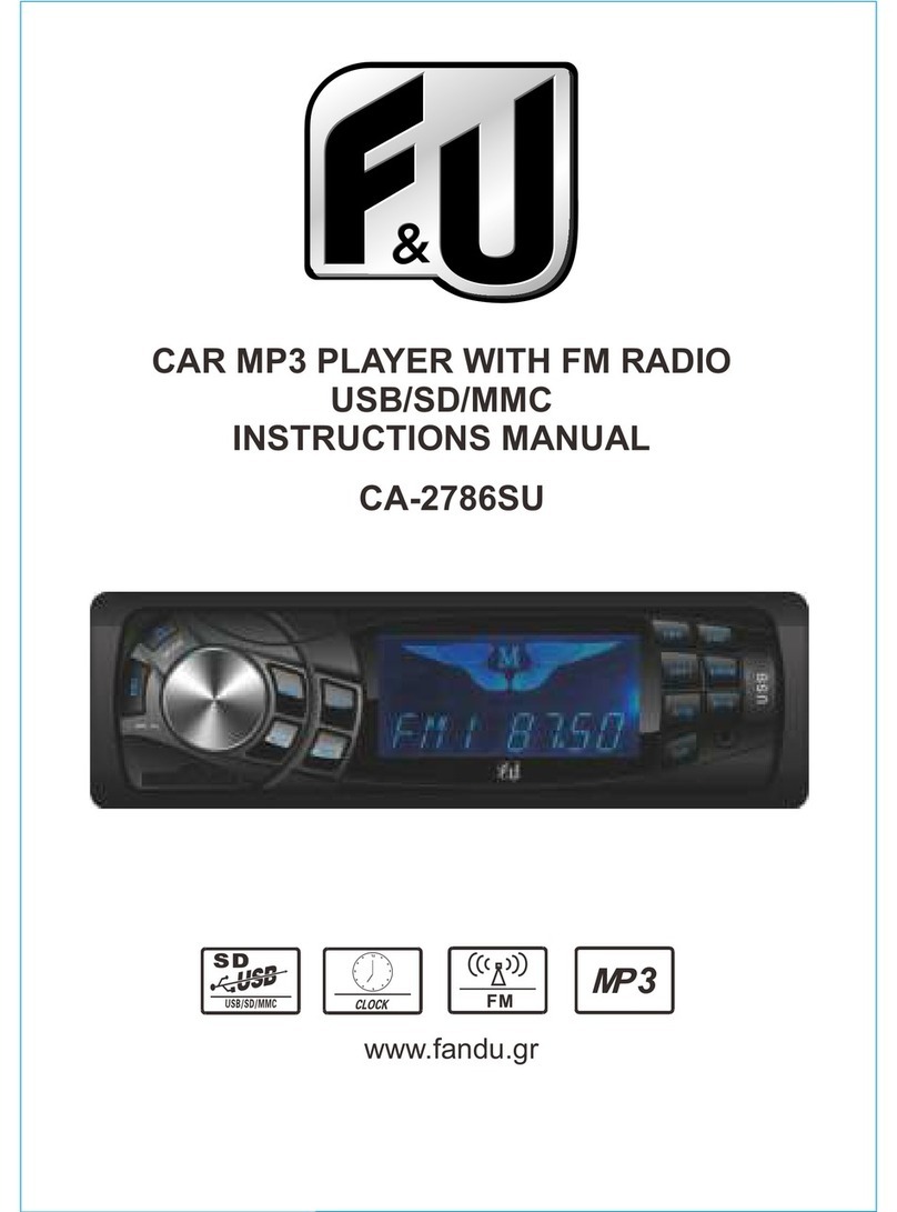 F&U ca-2786su instruction manual