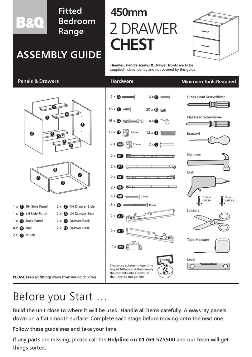 B&Q CSS1359 Assembly guide