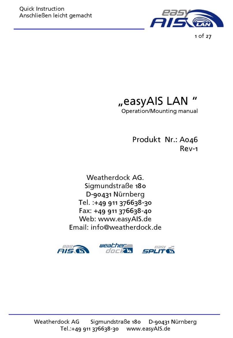 Weatherdock easyAIS-LAN A046 User manual