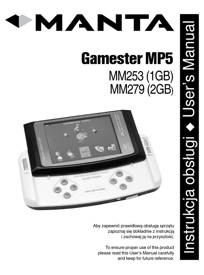 Manta Gamester MP5 User manual