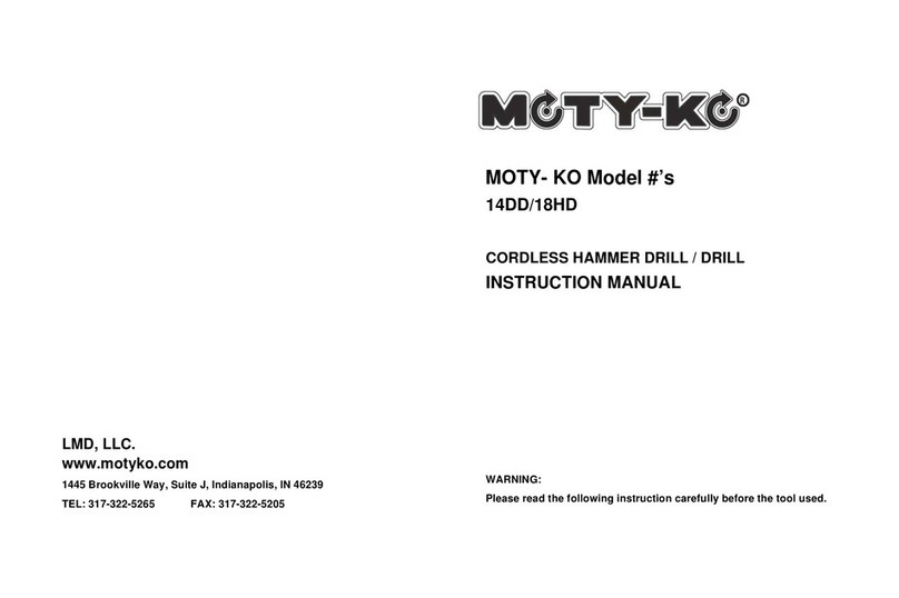 MOTY-KO 14DD instruction manual