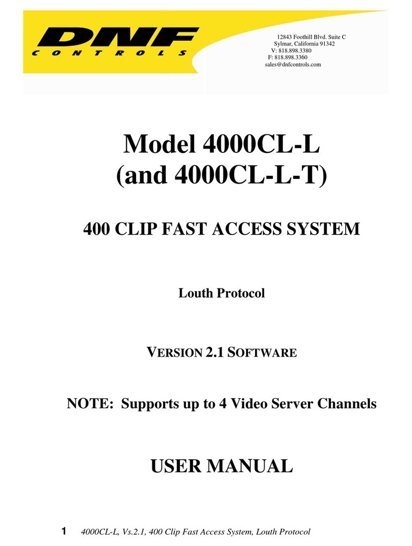 DNF Controls 4000CL-L user manual
