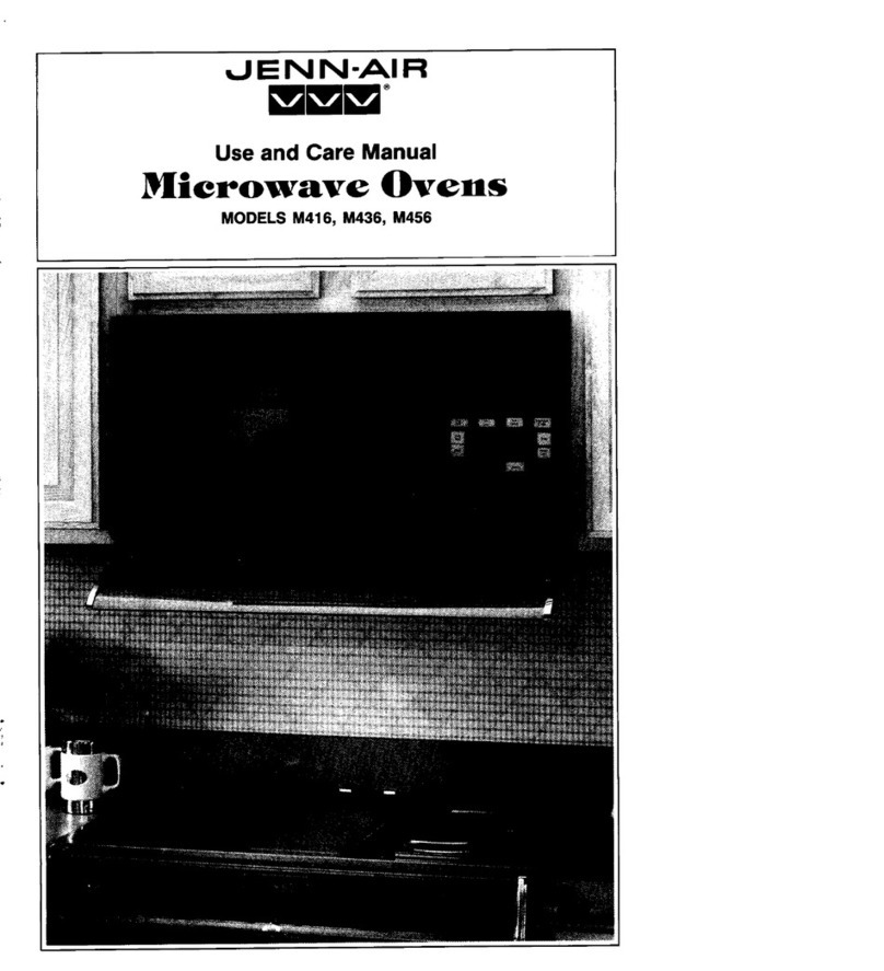 Jenn-Air M416 use and care manual