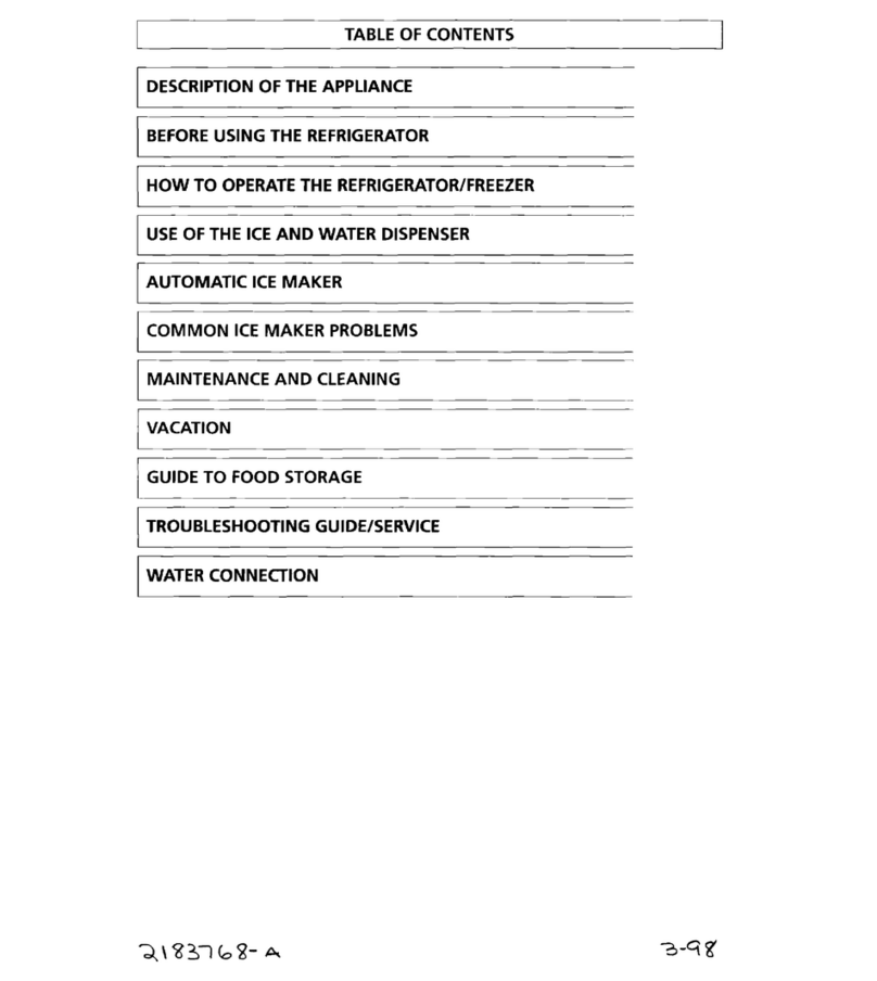 Whirlpool 3XARG458GD00 Operating instructions