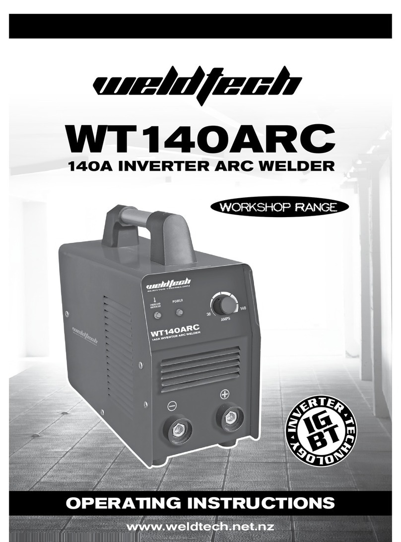 WELDTECH WT140ARC operating instructions