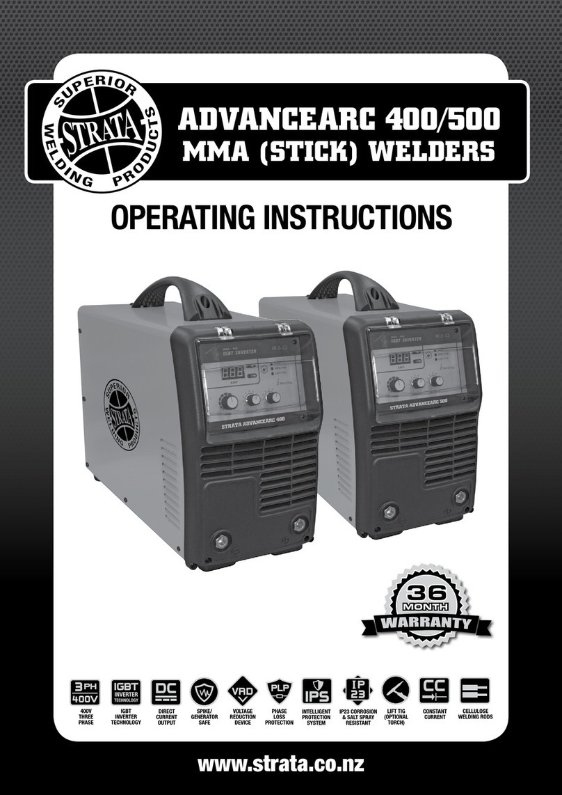 Strata ADVANCEARC 400 operating instructions