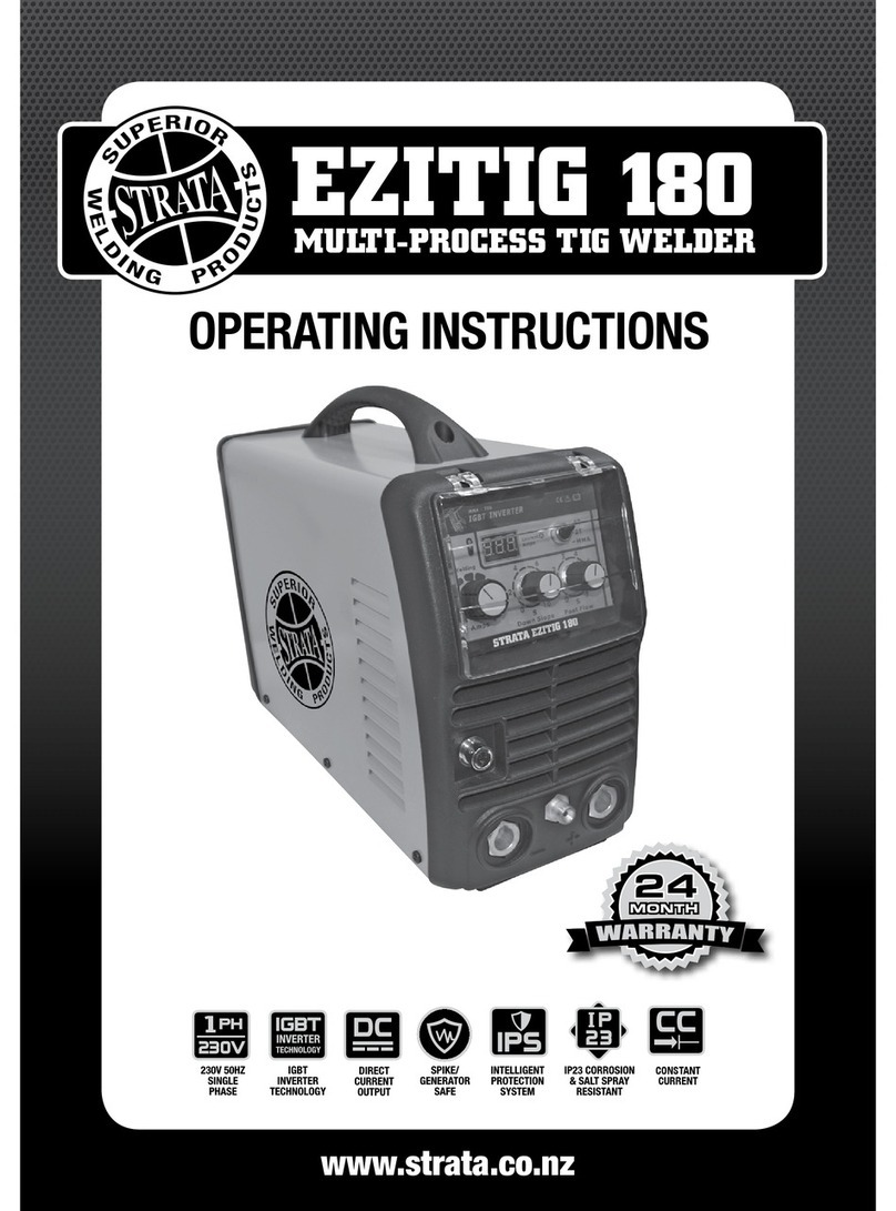 Strata EZITIG 180 operating instructions