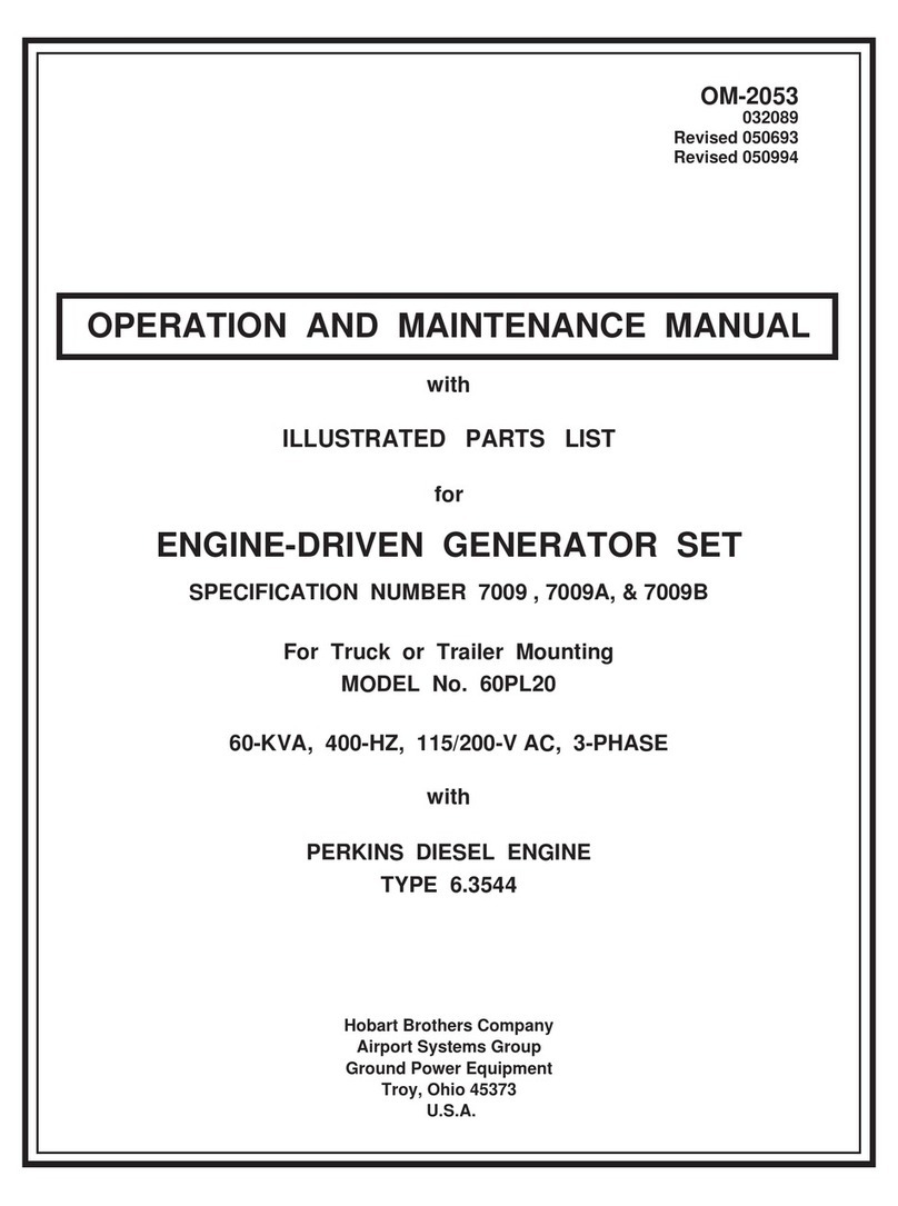 Hobart 60PL20 Operation and maintenance manual