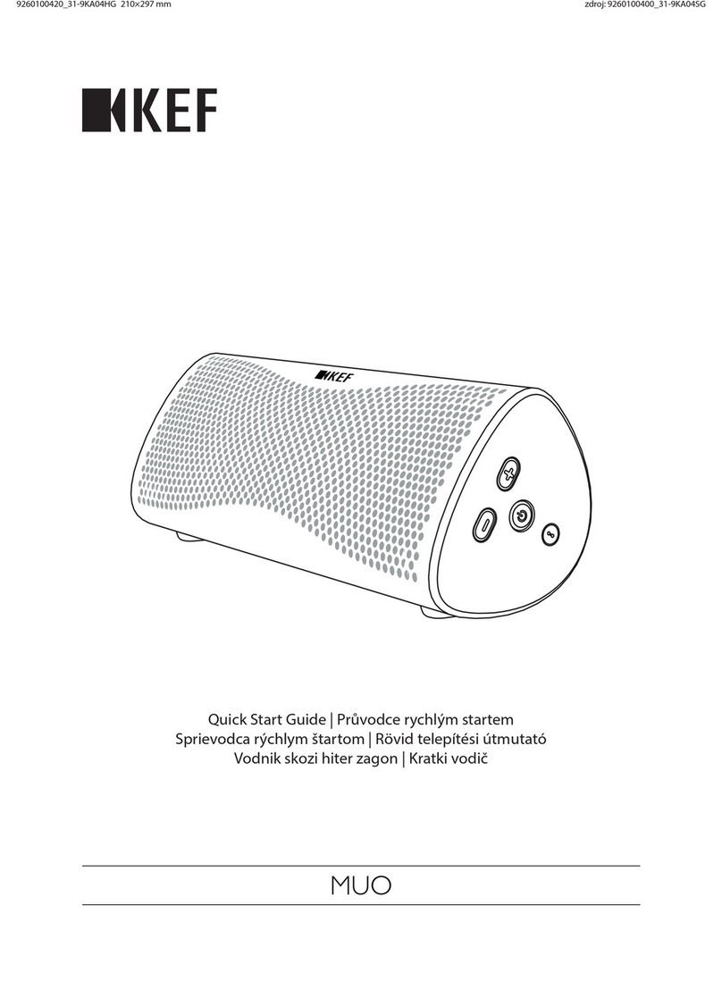 KEF MUO User manual